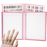 Tavolozza di smalti per unghie a 216 colori, espositore per unghie, piastre per carte colorate per smalto, cartella colori per unghie, accessori per smalto per unghie