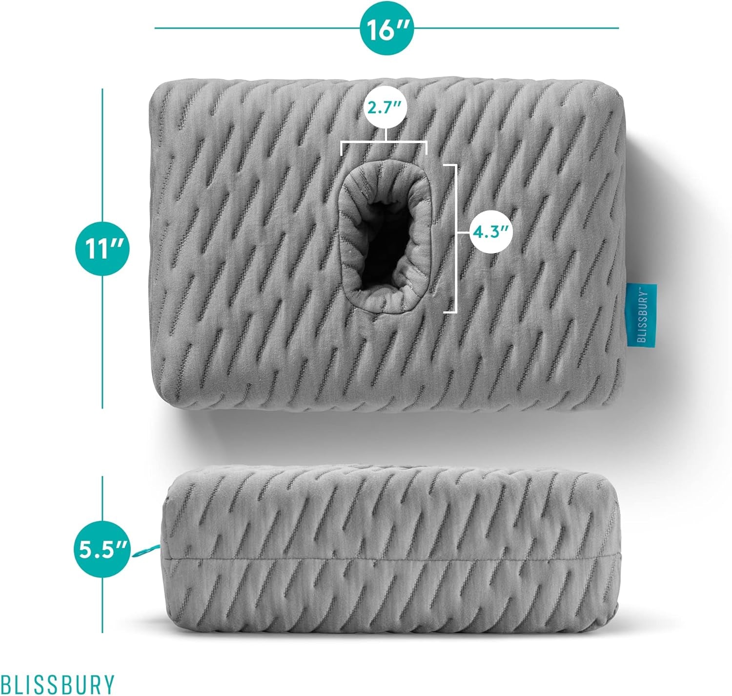 Mini cuscinetto auricolare BLISSBURY per persone con dolori alle orecchie Cuscinetti standard Naty Shop