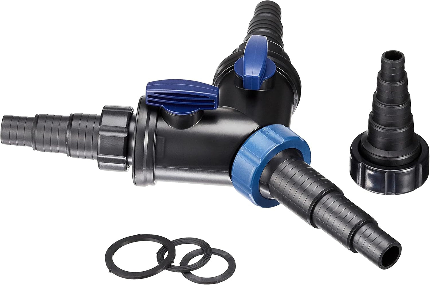 OASE 56668 Distributore a Y 1 1/2 pollici, Nero - Distributore d'acqua, Raccordo a gradino universale, Distributore, Accessorio per pompa