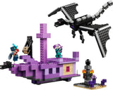 LEGO Minecraft The End Dragon e The End Ship Set di giocattoli d'azione e di scoperta Set di costruzioni per videogiochi Set di avventure Regalo per ragazzi e ragazze 8 anni 21264 Set di costruzioni Beuche den LEGO-Store