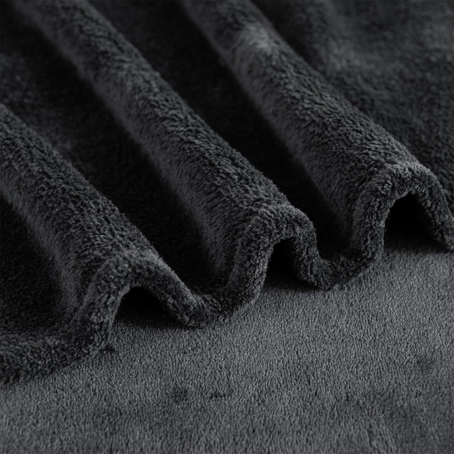 Good Nite Coperta accogliente Coperta soffice Coperta da letto Coperta da divano Coperta da soggiorno XL Coperta in pile 150X200 cm Coperte morbide e calde nere Coperta soffice Letti e coperte Good Nite