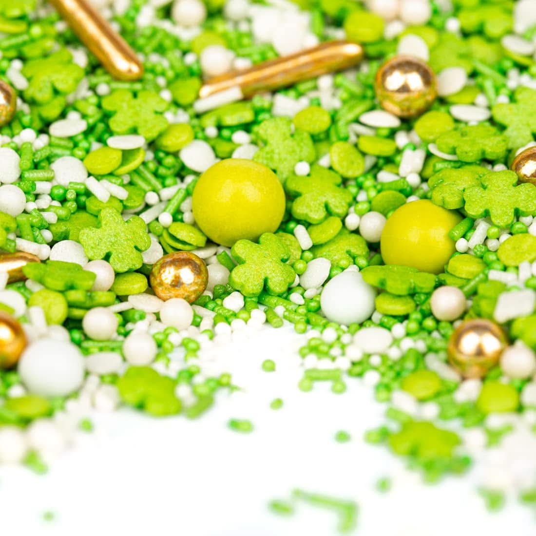 Super Streusel, Portafortuna, Granelli di zucchero verde, Granelli da 90 grammi Naty Shop