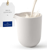 Villeroy & Boch - Tazza Latte Afina 170ml, Bianco, Lavabile in Lavastoviglie, Adatta al Microonde, Caraffa per Latte, Accessorio per caffè, Brocca in Ceramica, Piattino, Stoviglie, Porcellana Premium