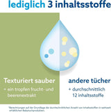 Waterwipes Plastikfreie, Texturierte Reinigungstücher Für Kleinkinder & Babies, 240 Stück (4 Packungen), 99.9 % Wasserbasierte Reinigungstücher, Unperfümiert Für Empfindliche Haut Naty Shop