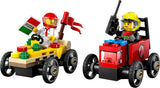 Furgone per la consegna delle pizze LEGO City vs. Camion delle pizze - Giocattolo Soapbox per ragazze e ragazzi dai 5 anni - Set da costruzione con 2 minifigure di autisti - Regalo di compleanno e di festa 60458 Set da costruzione Besuche den LEGO-Store