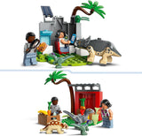 LEGO Jurassic World Rescue Center per cuccioli di dinosauro, set con piccoli personaggi di dinosauri tra cui triceratopo, anchilosauro e velociraptor, regalo da costruire per ragazzi e ragazze a partire da 4 anni 76963 Set da costruzione Besuche den LEGO-Store
