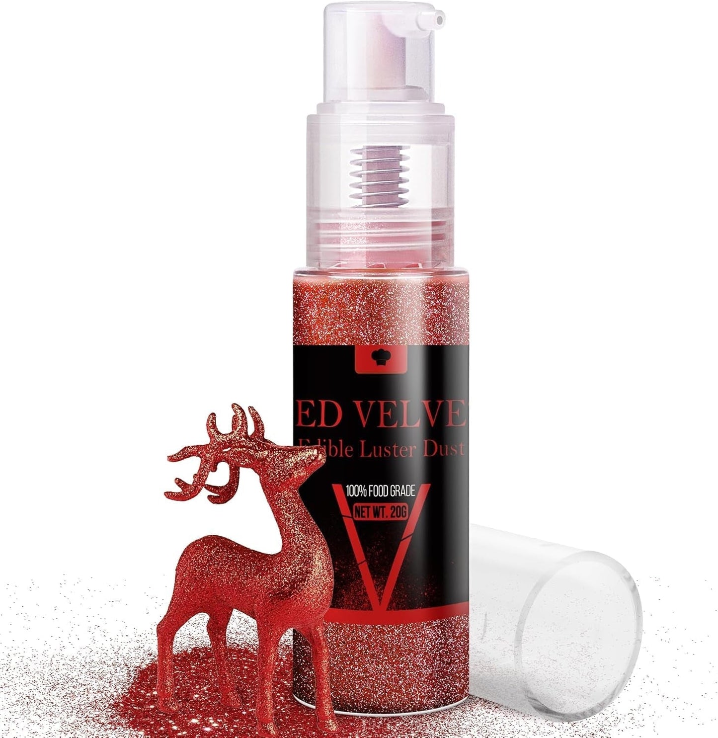 Set spray commestibile con glitter - Polvere glitter iridescente da 20 g per bevande, champagne, torte - Colorante alimentare metallico commestibile per cocktail, vino, liquori, dolci, torte