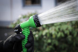 BGS fai da te 70903 | Tubo dell'acqua | Tessile | Flessibile | con doccia da giardino a 7 funzioni | 3-10 minuti