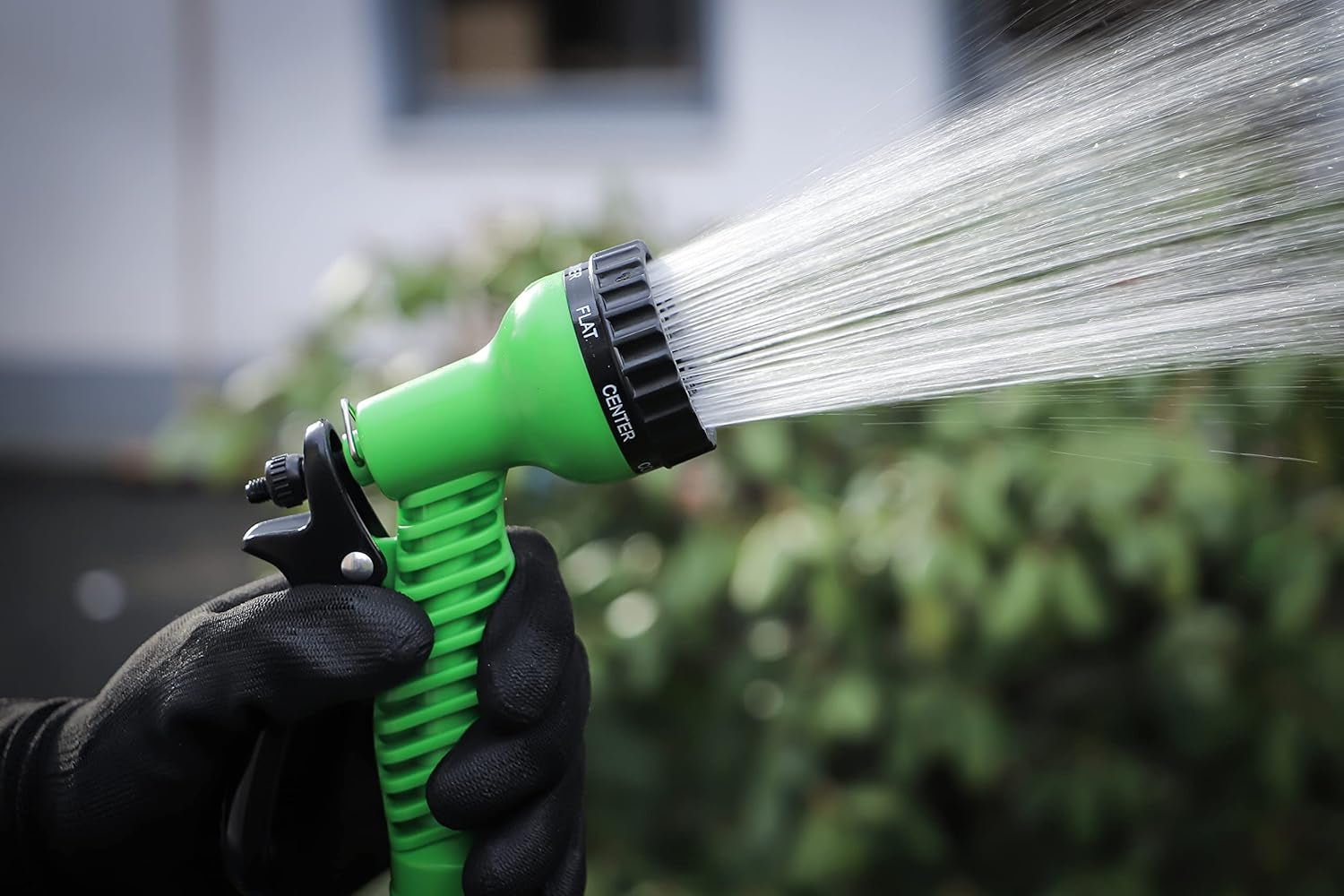 BGS fai da te 70903 | Tubo dell'acqua | Tessile | Flessibile | con doccia da giardino a 7 funzioni | 3-10 minuti
