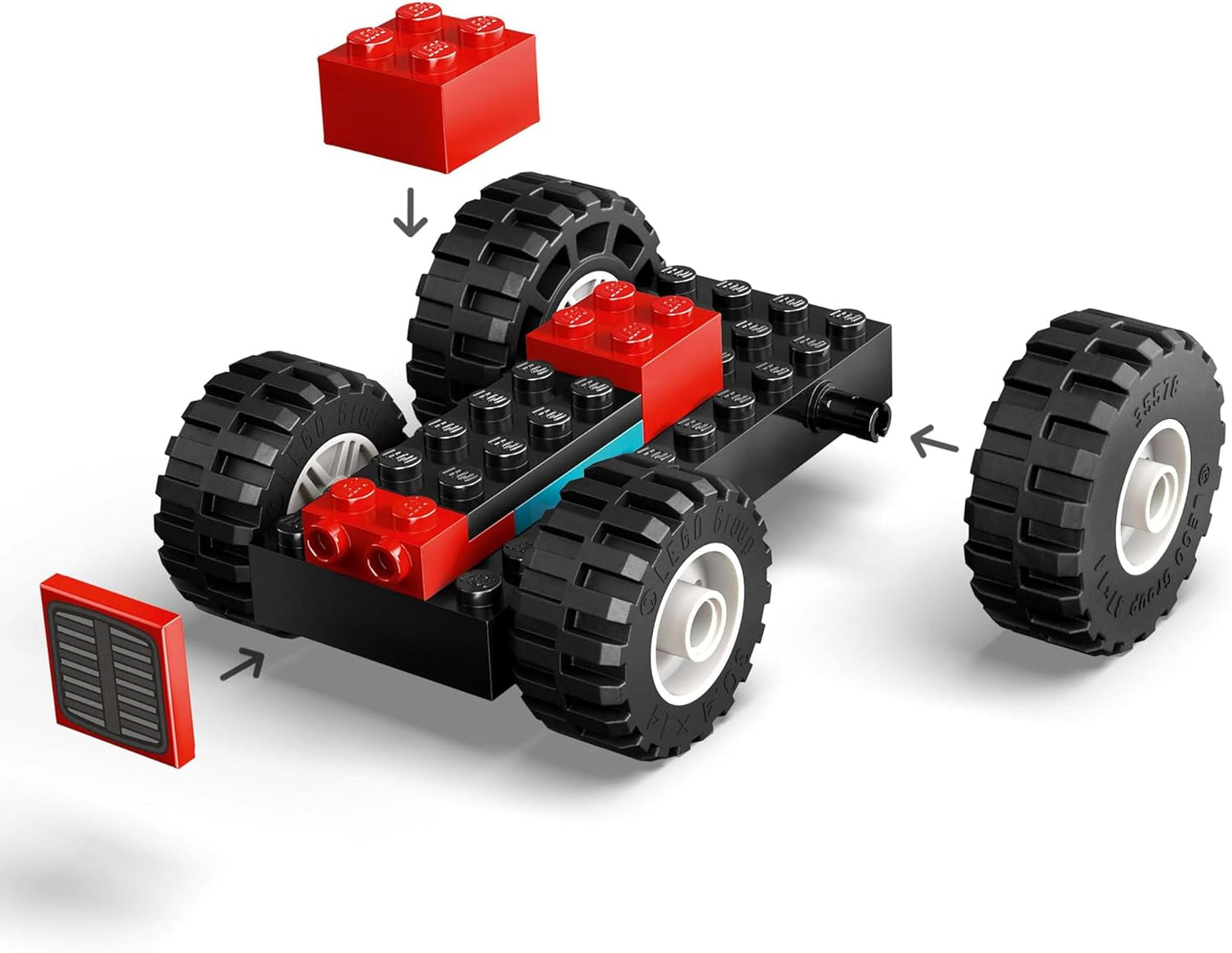 Trattore LEGO City con rimorchio - Giocattolo della fattoria con trattore e personaggi di animali - Set di gioco Montessori per ragazzi e ragazze dai 4 anni - regalo con 2 minifigure 60461 Set di costruzione Besuche den LEGO-Store