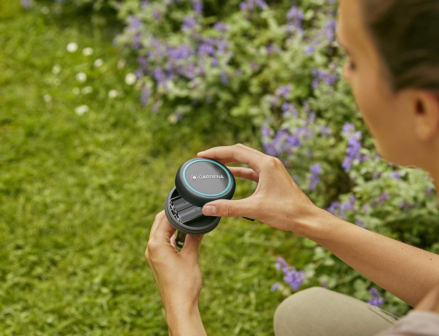 Cavo di prolunga Gardena (10 m) per sensore pioggia e sensore umidità del suolo, cavo di collegamento con sistema Easy Click, estensibile fino a 105 m, per uso sopra e sotto terra (01868-20)
