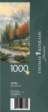 Schmidt Spiele 58784 Thomas Kinkade, Serata al lago d'autunno, puzzle da 1000 pezzi, Puzzle colorato Naty Shop