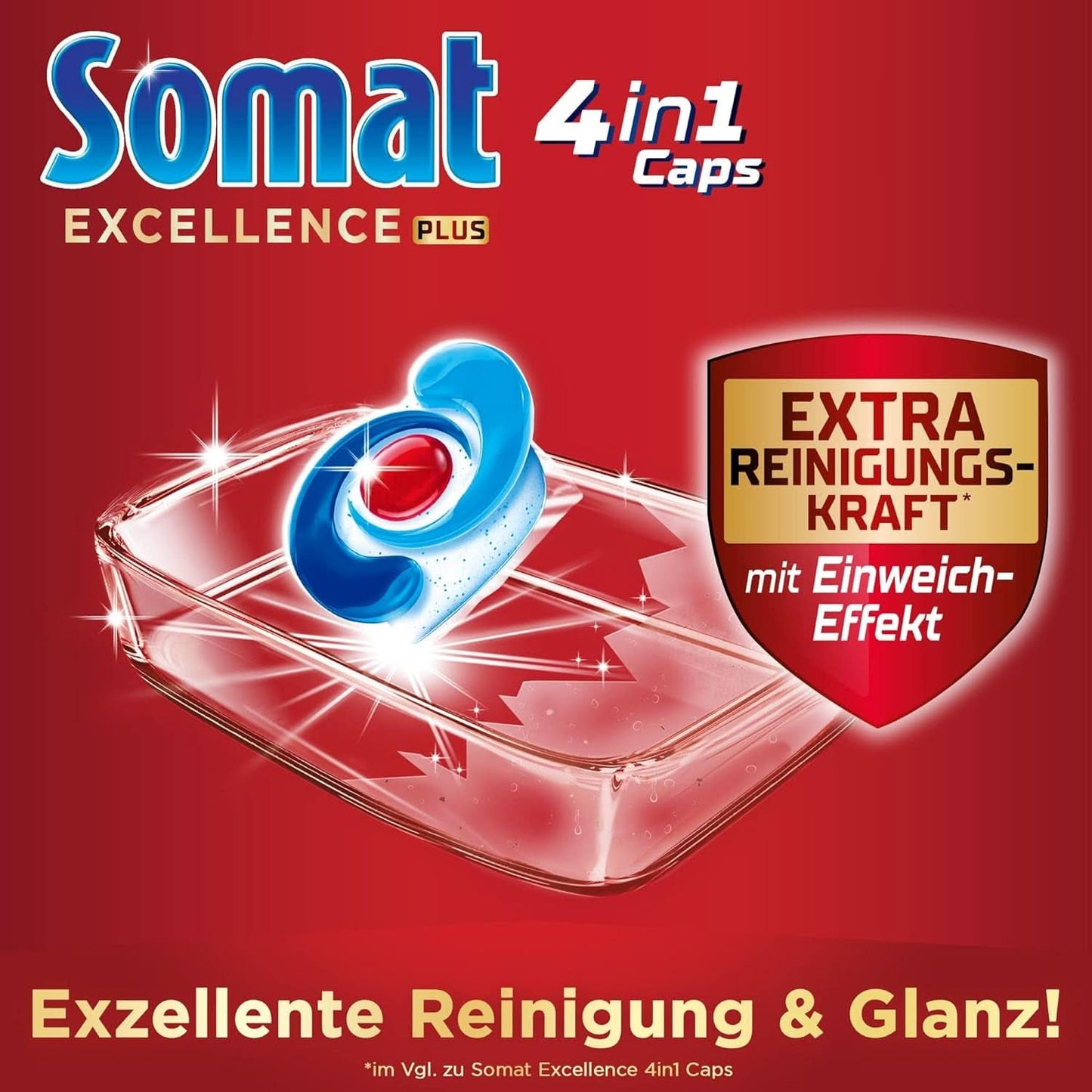 Somat Excellence plus 4In1 Caps (50 Caps), pastiglie per lavastoviglie Naty Shop