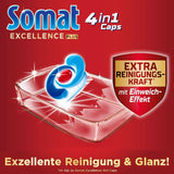 Somat Excellence plus 4In1 Caps (50 Caps), pastiglie per lavastoviglie Naty Shop