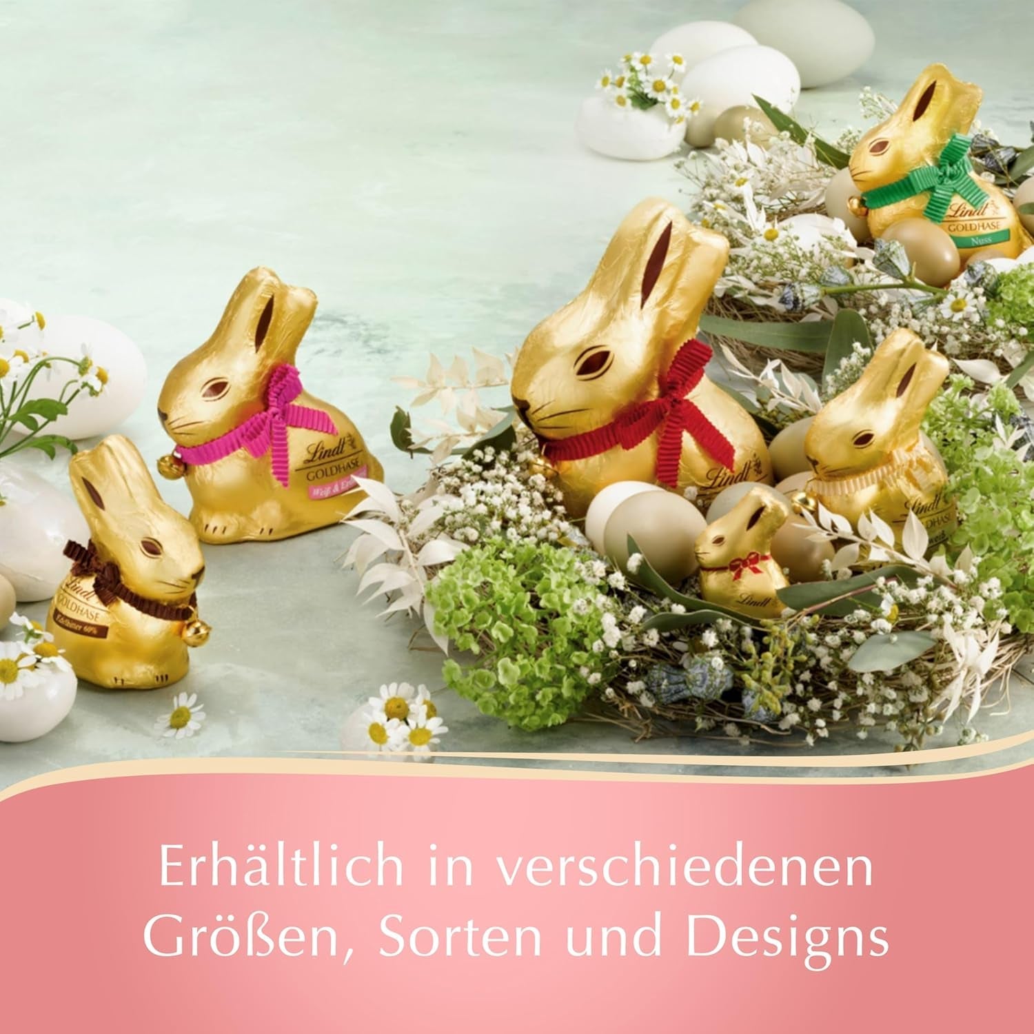 GOLD BUNNY Edizione glamour al cioccolato dorato | CONIGLIETTO D'ORO da 100 g | Cioccolato al latte premium coniglietto pasquale | Cioccolato pasquale | Regalo di cioccolato | Coniglietto di cioccolato | Coniglietto di Pasqua