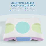 Royalisneeo Cuscino di bellezza per dolori alla schiena, allo stomaco e ai fianchi Cuscino per dolori al collo e alle spalle Cuscino in memory foam antirughe e antietà Blu (Standard) Cuscini ortopedici cervicali Naty Shop