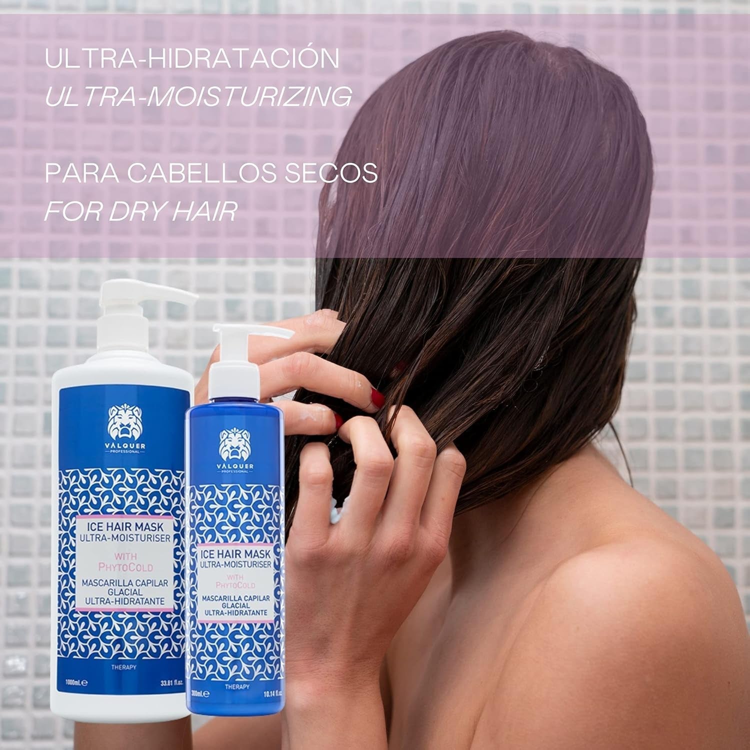 Valquer Profesional Ice Hair Mask - Maschera per capelli ultra idratante senza solfati, sali e siliconi Naty Shop maschera per capelli