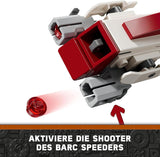 LEGO Star Wars Fuga con lo Speeder BARC, il set Mandalorian, bicicletta giocattolo con sidecar, include i personaggi Kelleran Beq e Grogu, regalo per ragazzi e ragazze a partire da 8 anni 75378 Set di costruzione Beuche den LEGO-Store