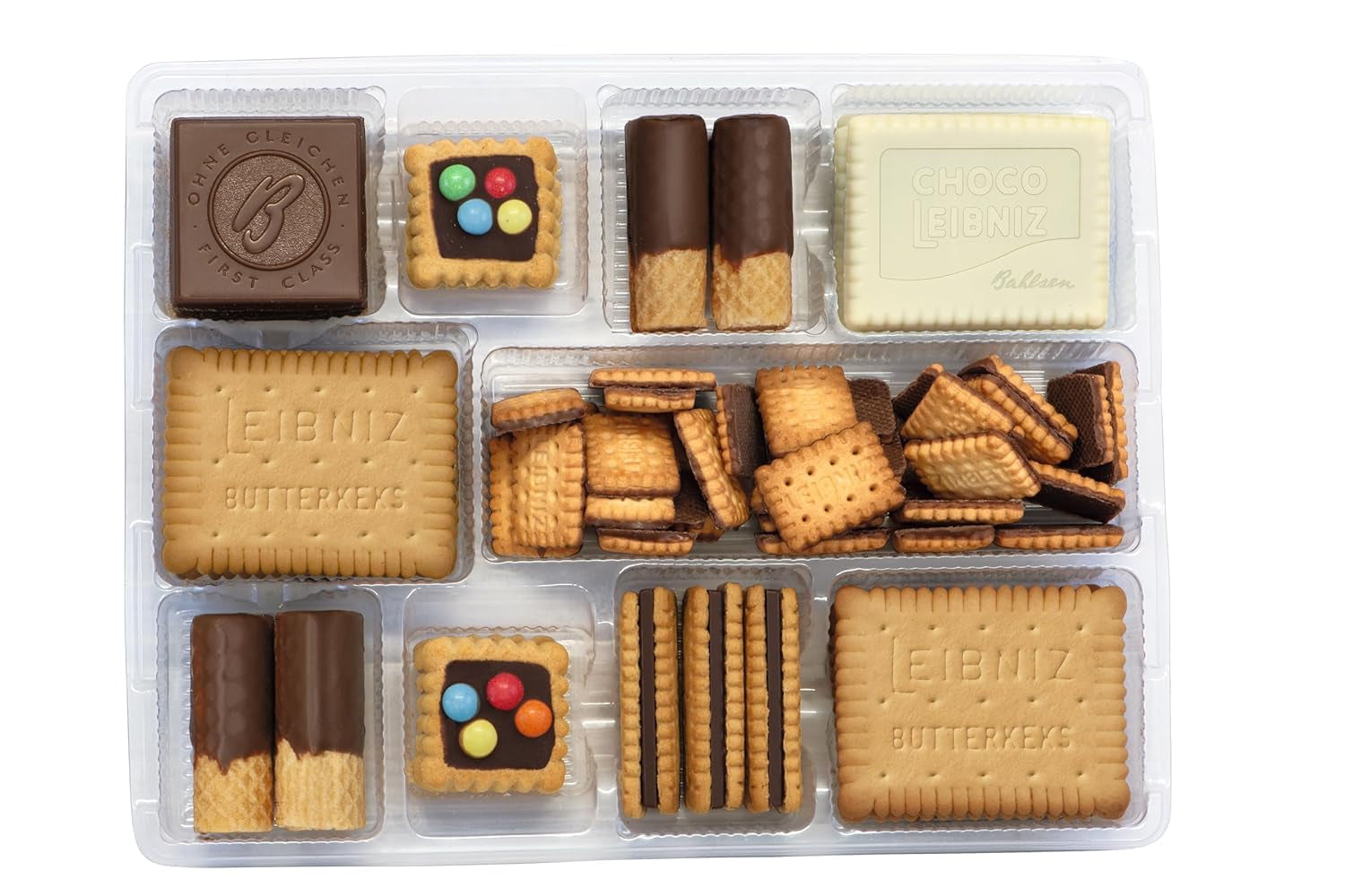 Bahlsen La nostra famiglia di biscotti, confezione da 9, mix di biscotti con 7 varietà croccanti di biscotti al cioccolato (9 x 280 g)