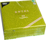 PAPSTAR 50 Tovaglioli Collezione ROYAL Piega 1/4 40 Cm X 40 Cm Verde Oliva Casali 84883 Tovaglioli Decorativi Decorazioni da tavola per matrimoni, battesimi e catering