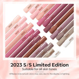 Modelones Set Smalti Gel per Unghie 35 Pezzi, Set Smalti Gel UV con Lampada da 48 W, Set Smalti Gel per Unghie Nude Marrone Bianco Rosa, Set Smalti Gel UV con Base Top Coat Set per Unghie