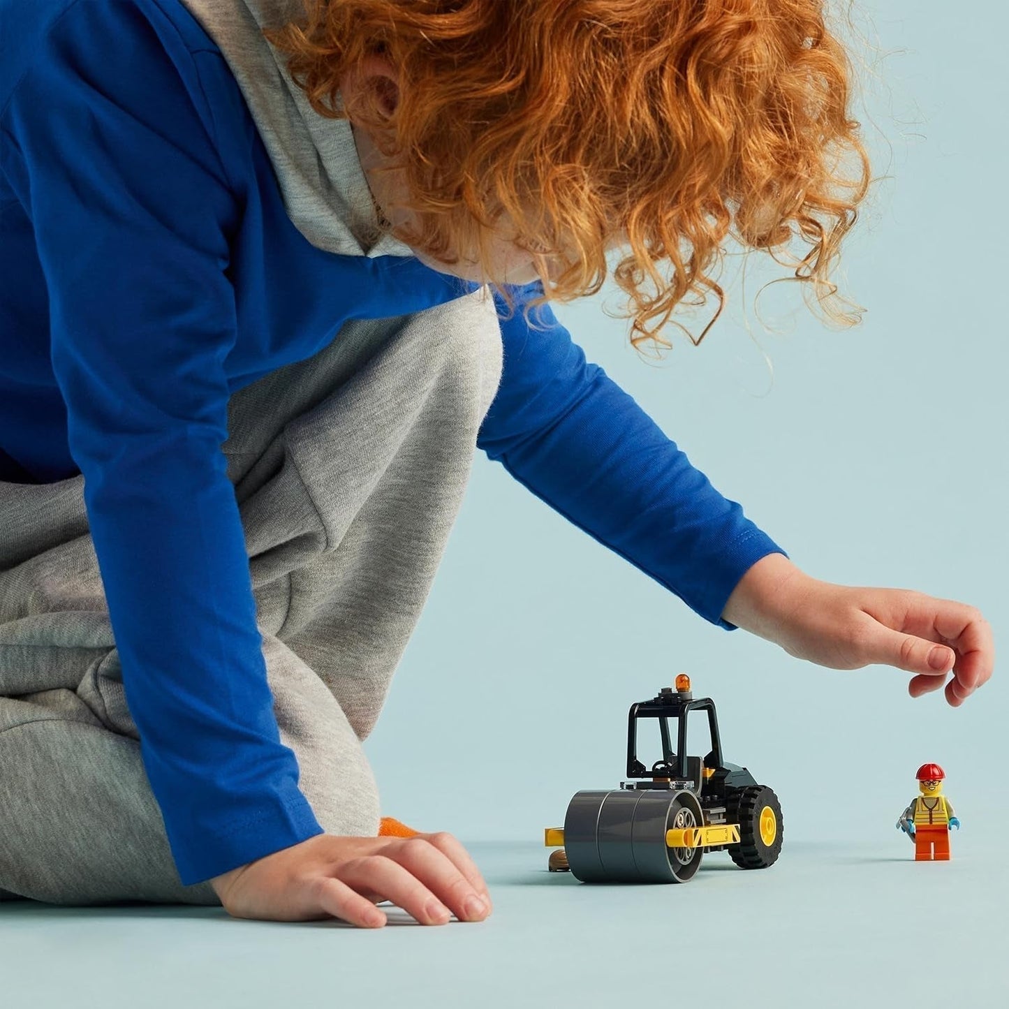 LEGO City Veicolo da costruzione Rullo compressore per bambini di 5 anni Giocattolo Rullo compressore con minifigure di operaio edile Esperienza di gioco fantasiosa per ragazzi e ragazze Piccolo regalo divertente 60401 Set di costruzione Besuche den LEGO-Store