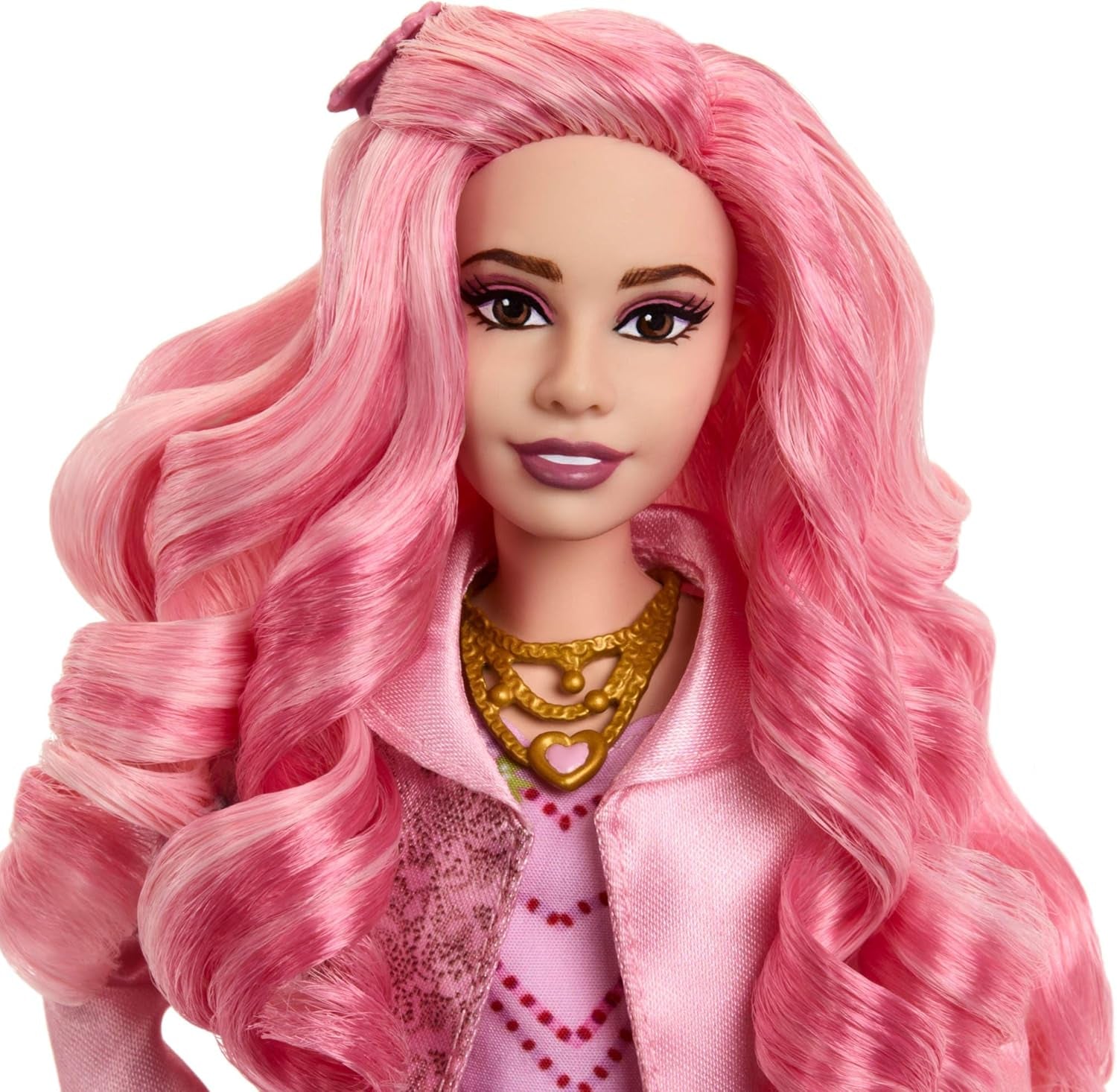Mattel Disney Discendenti: The Rise of Red Modepuppe und Accessoires – Bridget, die junge Herzkönigin, mit vom Film inspirierter Kleidung und Cupcake, HWT91