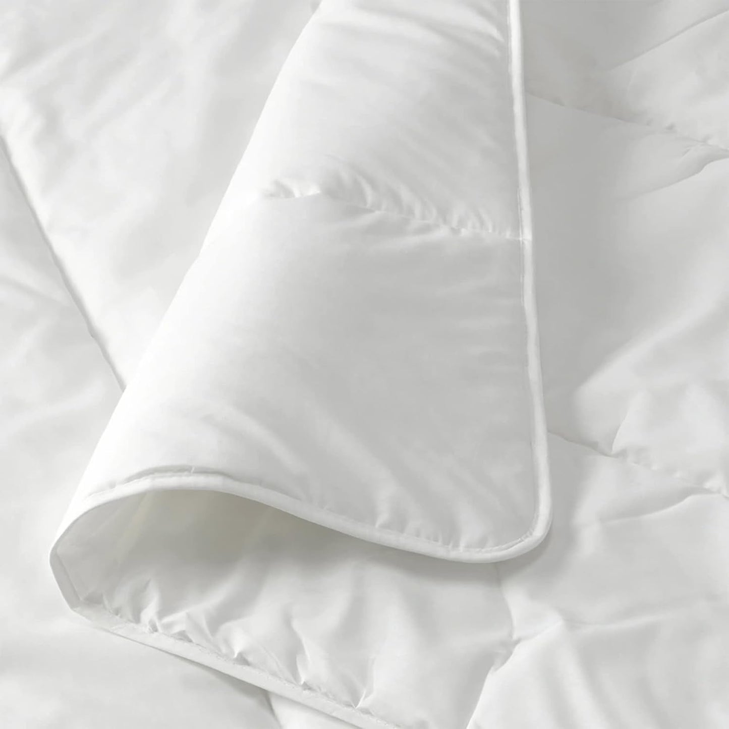 Biancheria da letto italiana Prestige Piumino estivo in microfibra, bianco, matrimoniale, 100% Naty Shop Piumini e trapunte