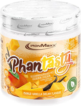 Ironmaxx Phantasty - Dose cremosa alla pesca 250G | Vegan Geschmackspulver Mit Echten Frucht- Oder Nussstückchen | Perfekter Zuckerersatz Dolcificanti Naty Shop 250 G (1Er Pack) Mango Vanilla Dream