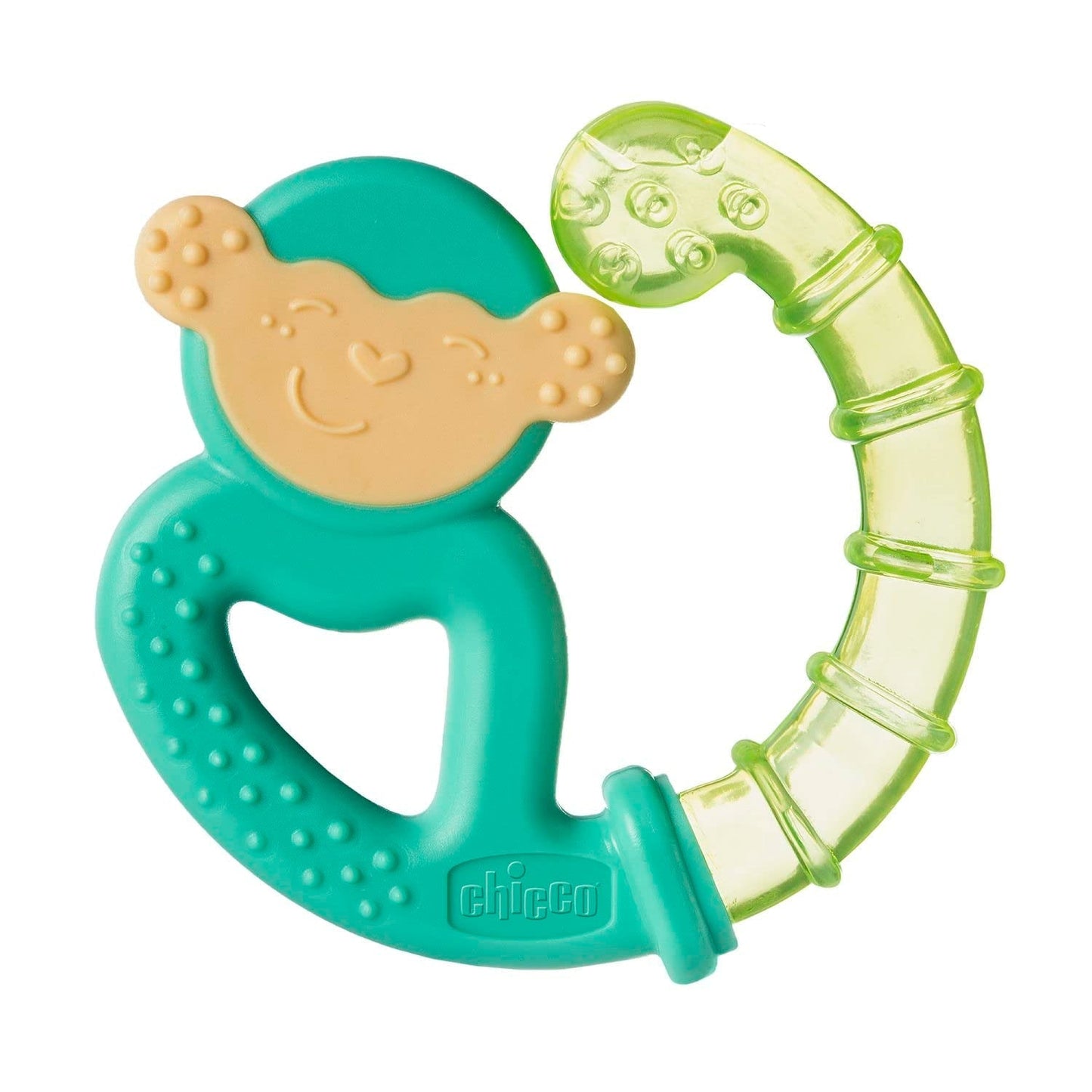 Anello da dentizione Chicco Fresh&Relax Scimmia o Bradipo, 4M+, riempito con acqua sterile