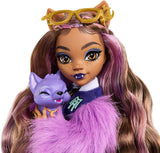 Monster High Clawdeen Wolf Doll con Crescent Dog e accessori come zaino, calendario, snack e altro, HRP65 Naty Shop Dolls