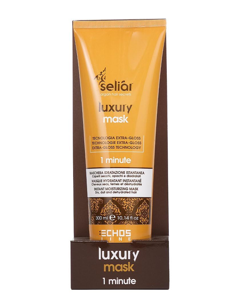 ECHOSLINE Seliar Luxury Maschera Idratante Istantanea per capelli secchi e disidratati 300 ml Maschera per capelli Naty Shop