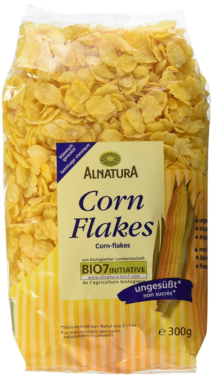 Bio Cornflakes Ungesüßt, 300G Cereali Naty Shop 300 G (1Er Pack)