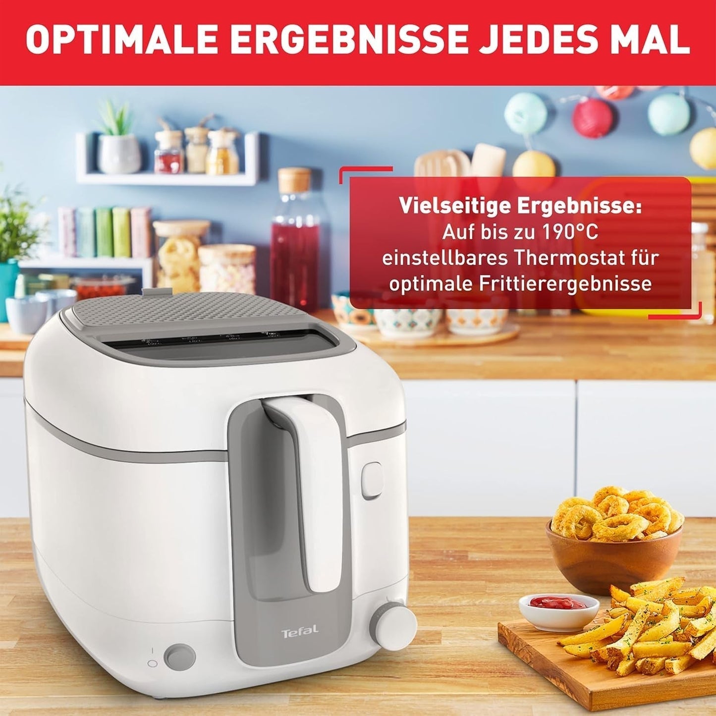 Friggitrice Tefal Super Uno Access, capacità 2,2 L, parti lavabili in lavastoviglie, filtro antiodore Elettrodomestici Naty Shop