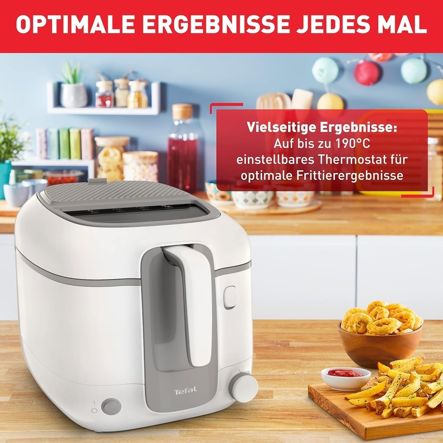 Friggitrice Tefal Super Uno Access, capacità 2,2 L, parti lavabili in lavastoviglie, filtro antiodore Elettrodomestici Naty Shop