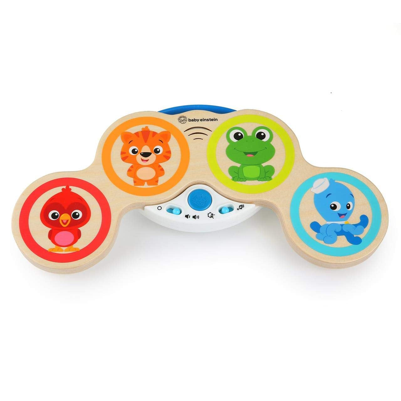 Baby Einstein Magic Touch Giocattolo Musicale con Tamburo di Legno da 6 Mesi e Hape Penguin Wobbler Musicale, Melodia Oscillante Colorata, Roly-Poly Giocattolo da 6 Mesi Bebe Toys Naty Shop
