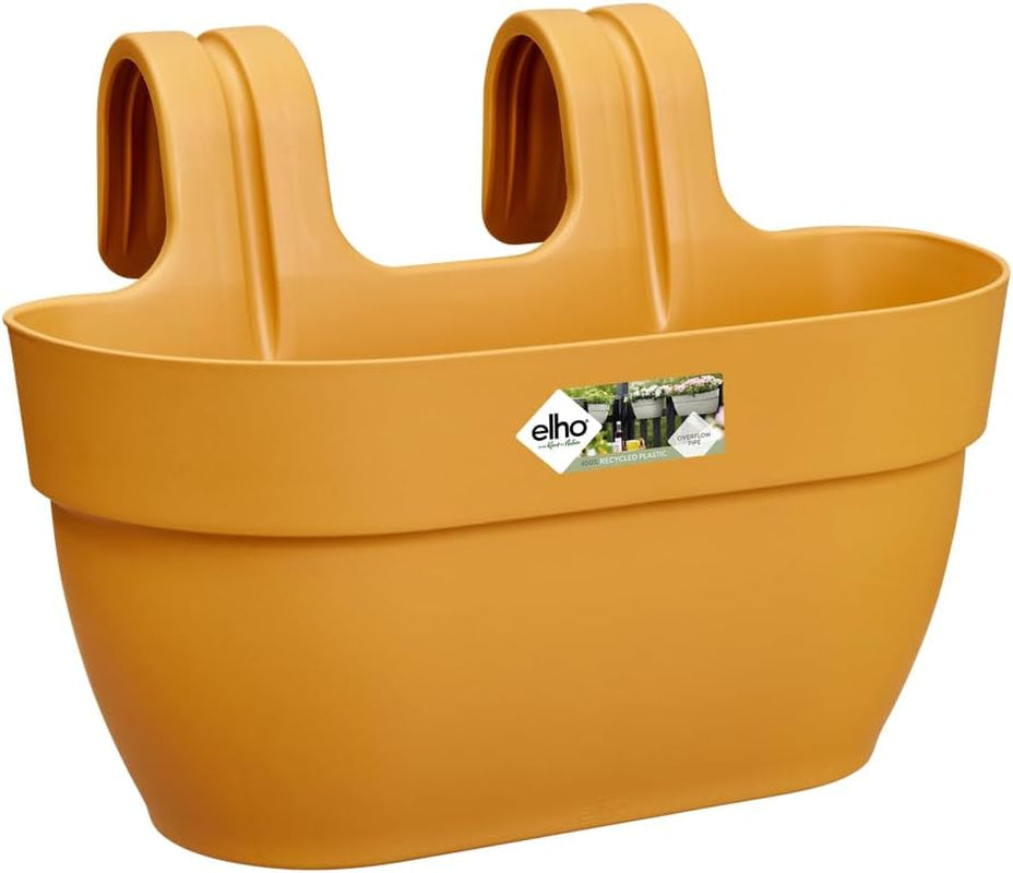 elho Vibia Campana Easy Hanger M 36 - Vaso per balcone ed esterno - Ø 36,0 x H 26,5 cm - Nero/Antracite