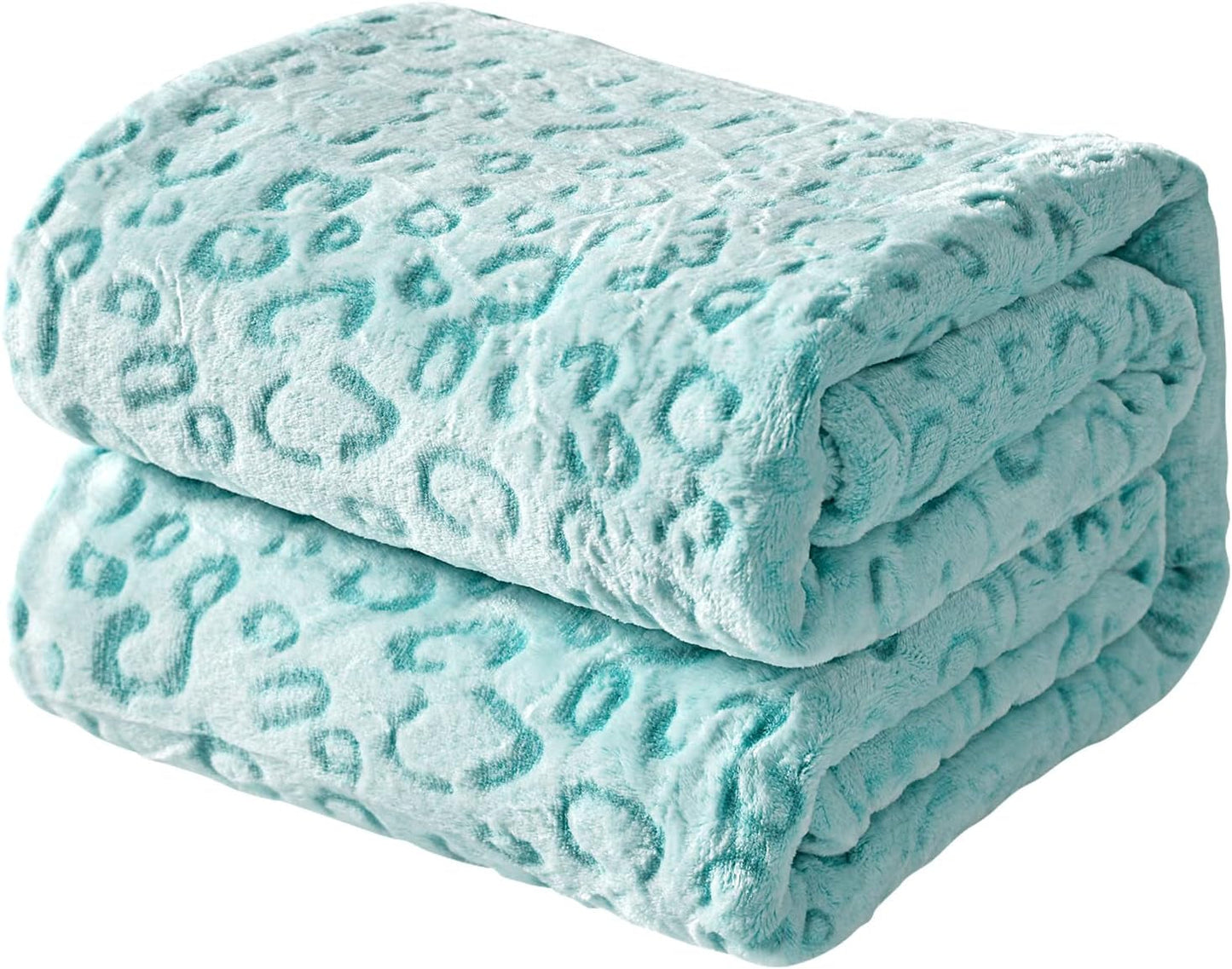 FY FIBER HOUSE plaid in pile di flanella, coperta in microfibra con stampa ghepardo 3D, 228 X 274 cm, viola Trapunte e trapunte Naty Shop Blu 50 "X60"