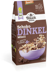 Bauck HOF Dinkelmüsli Schokozart, 425G (confezione 1Er) Cereali Naty Shop 12 X 425 Gr