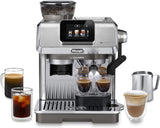 De'Longhi La Specialista Arte EC9155.MB macchina per caffè espresso portafiltro con macinacaffè, 8 impostazioni di macinatura, pressione 15 bar, 3 impostazioni di temperatura, montalatte, 1550 W, serbatoio da 1,7 litri, acciaio inossidabile/nero, incluso kit barista