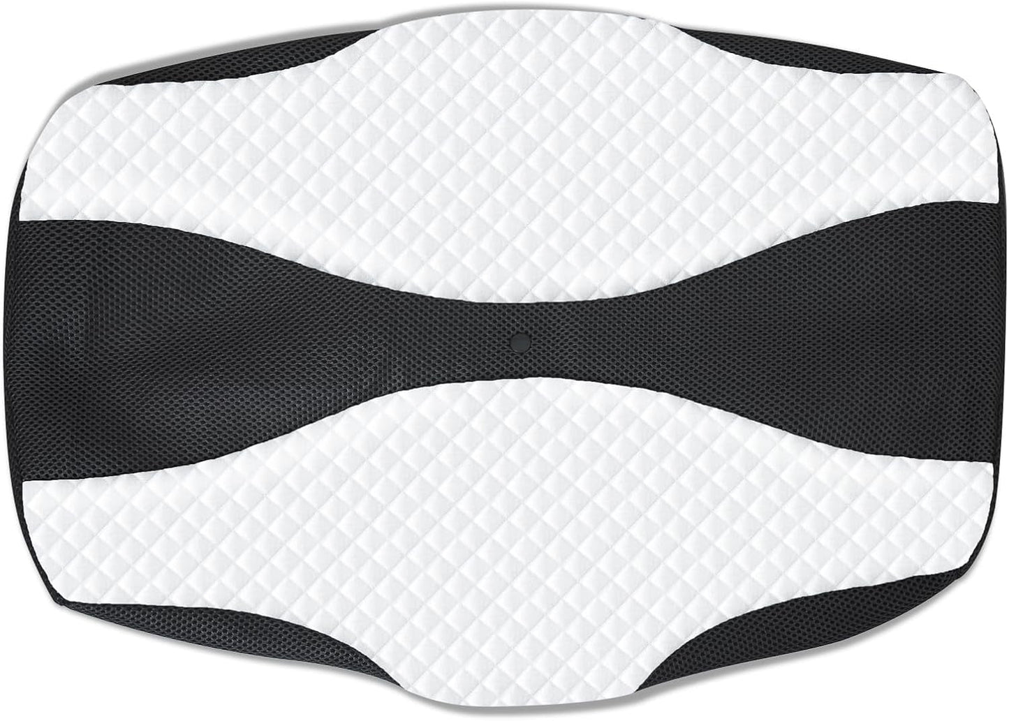 SAHEYER Cuscino ortopedico Cuscino di supporto per il collo Cuscino per la testa Cuscino ergonomico per il collo Cuscino per chi dorme sul fianco 60 x 40 x 13/11 cm Cuscino in memory foam per chi dorme sul fianco Stomaco posteriore Cuscini ortopedici cervicali Naty Shop Fodera per cuscino nera