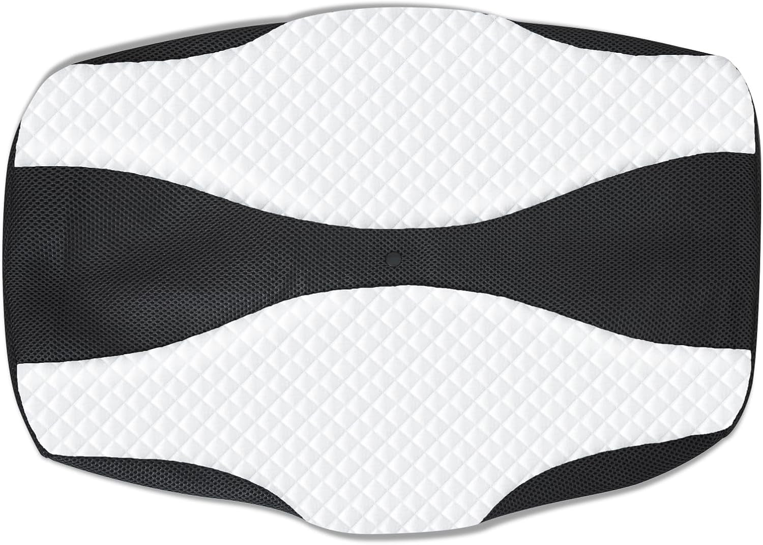 SAHEYER Cuscino ortopedico Cuscino di supporto per il collo Cuscino per la testa Cuscino ergonomico per il collo Cuscino per chi dorme sul fianco 60 x 40 x 13/11 cm Cuscino in memory foam per chi dorme sul fianco Stomaco posteriore Cuscini ortopedici cervicali Naty Shop Fodera per cuscino nera