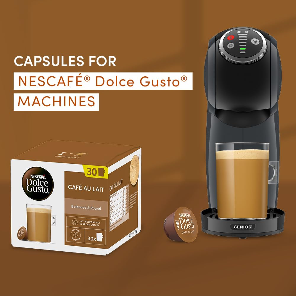NESCAFÉ Dolce Gusto Café au Lait Kaffeepads, 30 Capsule (30 Porzioni)