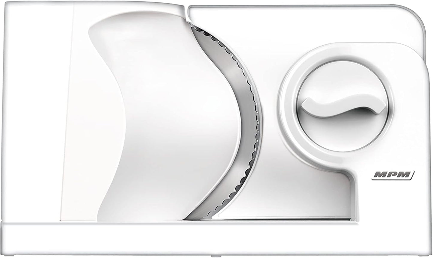 MPM MKR-05 Affettatrice elettrica universale, spessore di taglio regolabile fino a 15 mm, 150 W Trituratori e Affettatrici Naty Shop