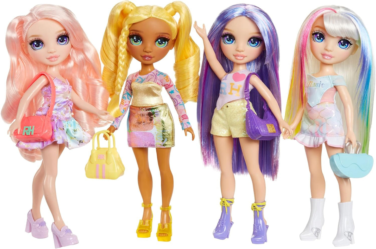 Rainbow High My Fashion Style Doll - Viola - 28 cm Bambola fashion viola con abito attraente e borsa elegante, per giocare, posare, collezionare, per bambini dai 4 ai 12 anni