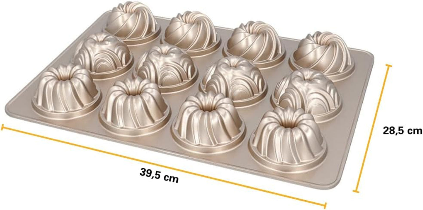 Birkmann, Contoura, Gugelhupfblech Violet, Backform Aus Aluguss, Mit Antihaftbeschichtung Und Rezept, 887077 Stampi e teglie per dolci Naty Shop