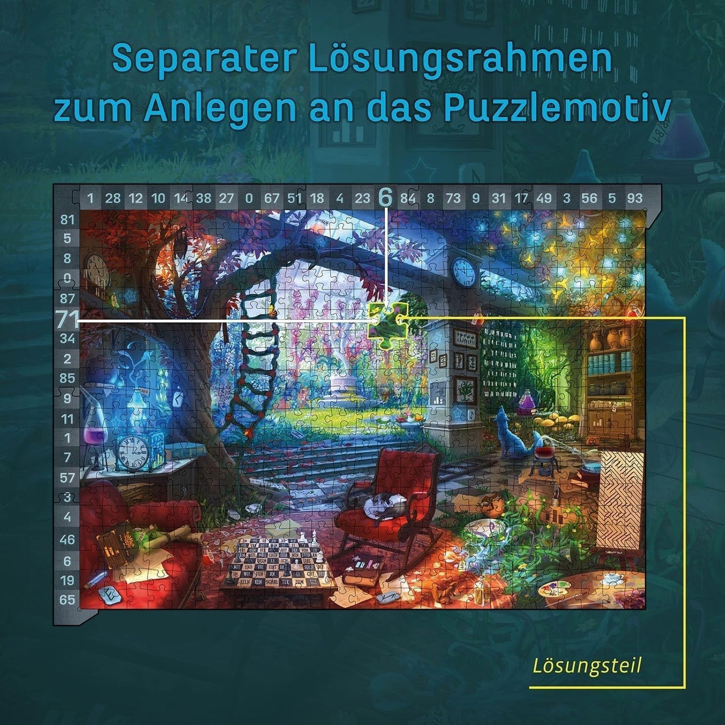 KOSMOS 683979 EXIT® Puzzle: The Hidden Studio Puzzle da 500 pezzi per adulti e bambini 10+ Puzzle Escape Room per principianti Puzzle Naty Shop