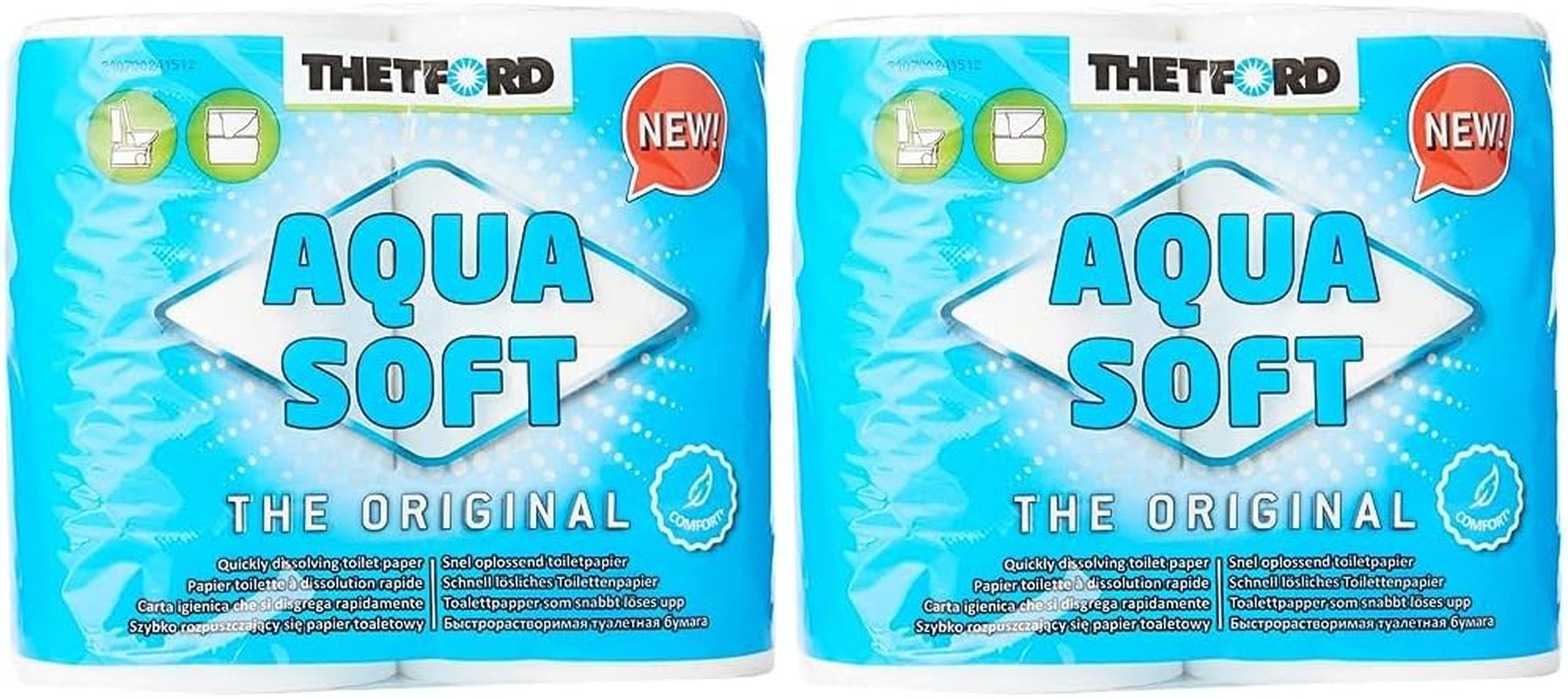 Carta igienica Aqua Soft Carta igienica portatile 4 rotoli/bottiglie Servizi igienici da campeggio Carta igienica da campeggio all'aperto