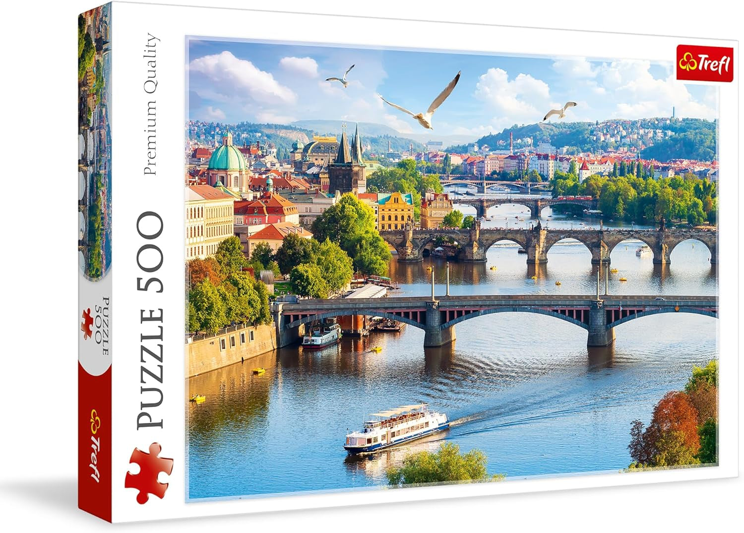 Trefl, Puzzle, Praga, Repubblica Ceca, 500 pezzi, Qualità Premium, Per adulti e bambini sopra i 10 anni Puzzle Naty Shop Multicolor