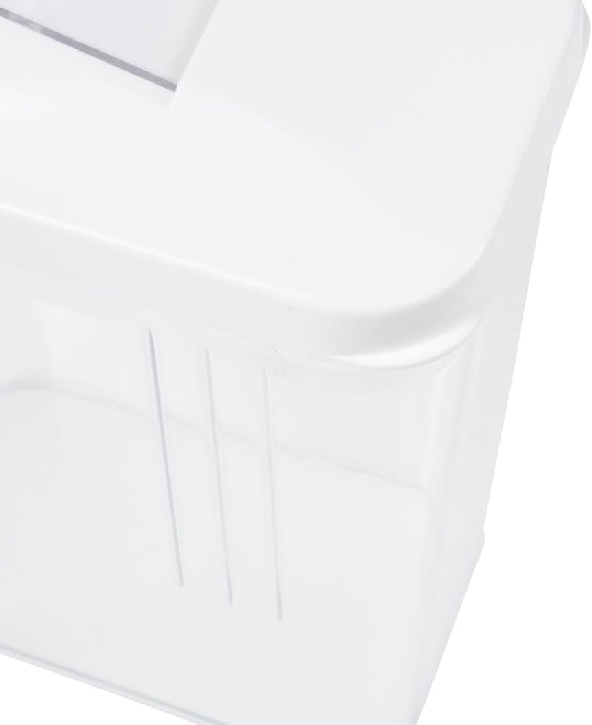 contenitore salvafreschezza per alimenti secchi, coperchio dosatore regolabile in continuo, plastica, 500 ml, 8 x 4,5 x 15 cm, Paola, bianco Contenitori per alimenti Naty Shop